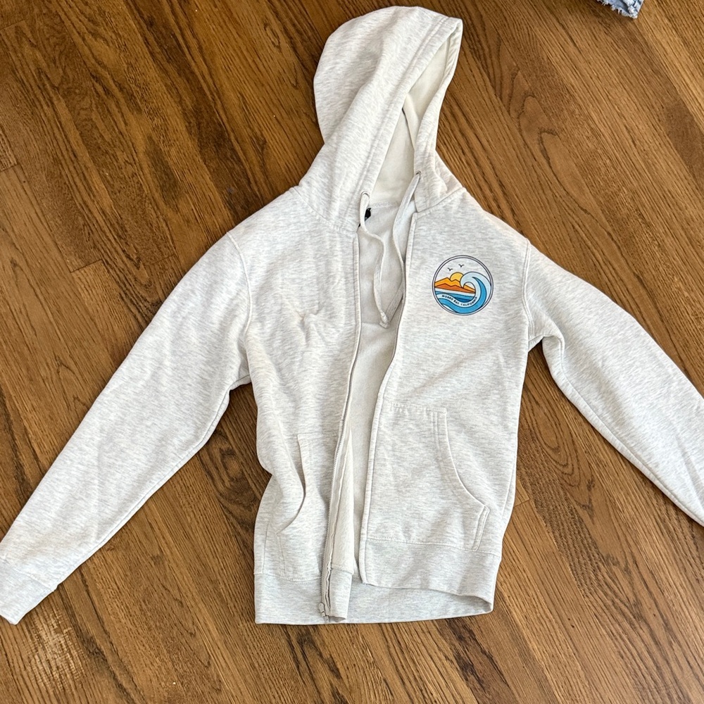XS- Light grey Morro Bay hoodie